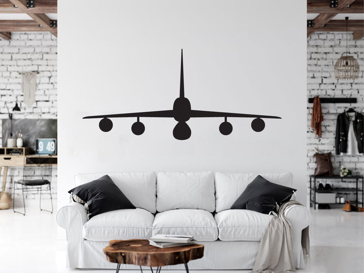 Convair B-58 Hustler Air Force Military Airplane Silhouette Vinyl Home Decor Wall Decal 