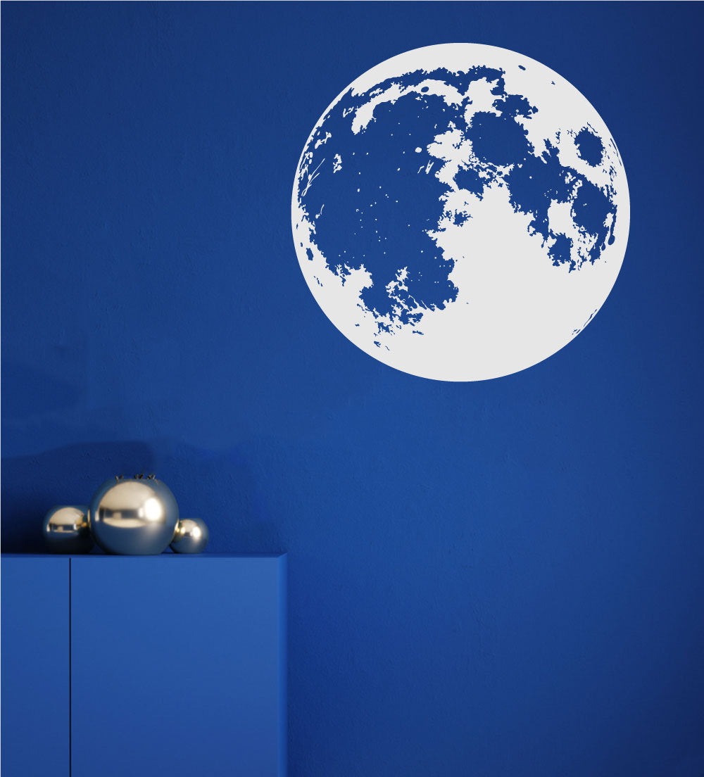The Moon Silhouette Vinyl Home Decor Wall Decal 