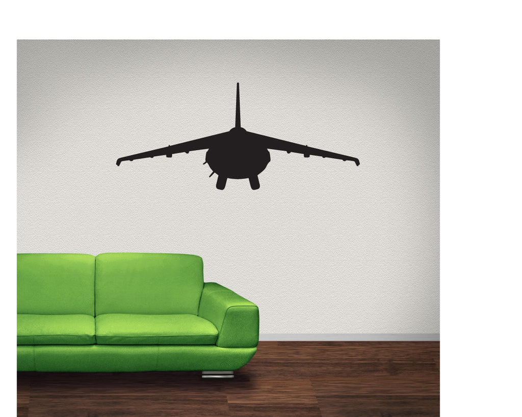 MD AV-8B Harrier II Marines Military Airplane Silhouette Vinyl Home Decor Wall Decal 