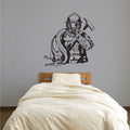 Firefighter Fireman Silhouette Vinyl Home Decor Wall Decal 