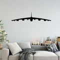 B B-52 Bomber Stratofortress Airplane Silhouette Vinyl Home Decor Wall Decal 