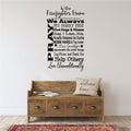 In This Firefighter Home Vinyl Home Decor Wall Decal Words 
