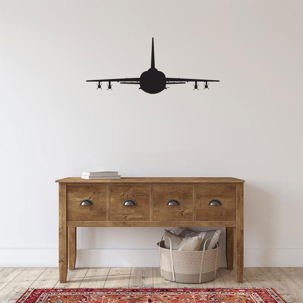 Grumman F-11 Tiger Navy Military Airplane Silhouette Vinyl Home Decor Wall Decal 