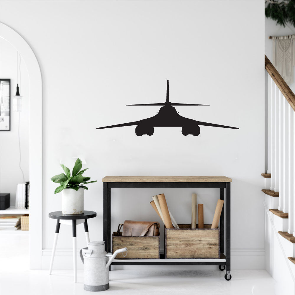 Rockwell B-1 Lancer Air Force Military Airplane Silhouette Vinyl Home Decor Wall Decal 