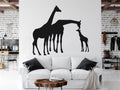 Giraffes Silhouette Vinyl Home Decor Wall Decal 