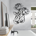 Roses Silhouette Vinyl Home Decor Wall Decal 