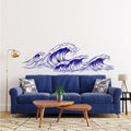Ocean Waves Sea Vinyl Home decor Wall Decal