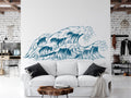Ocean Waves Vinyl Home decor Wall Decal
