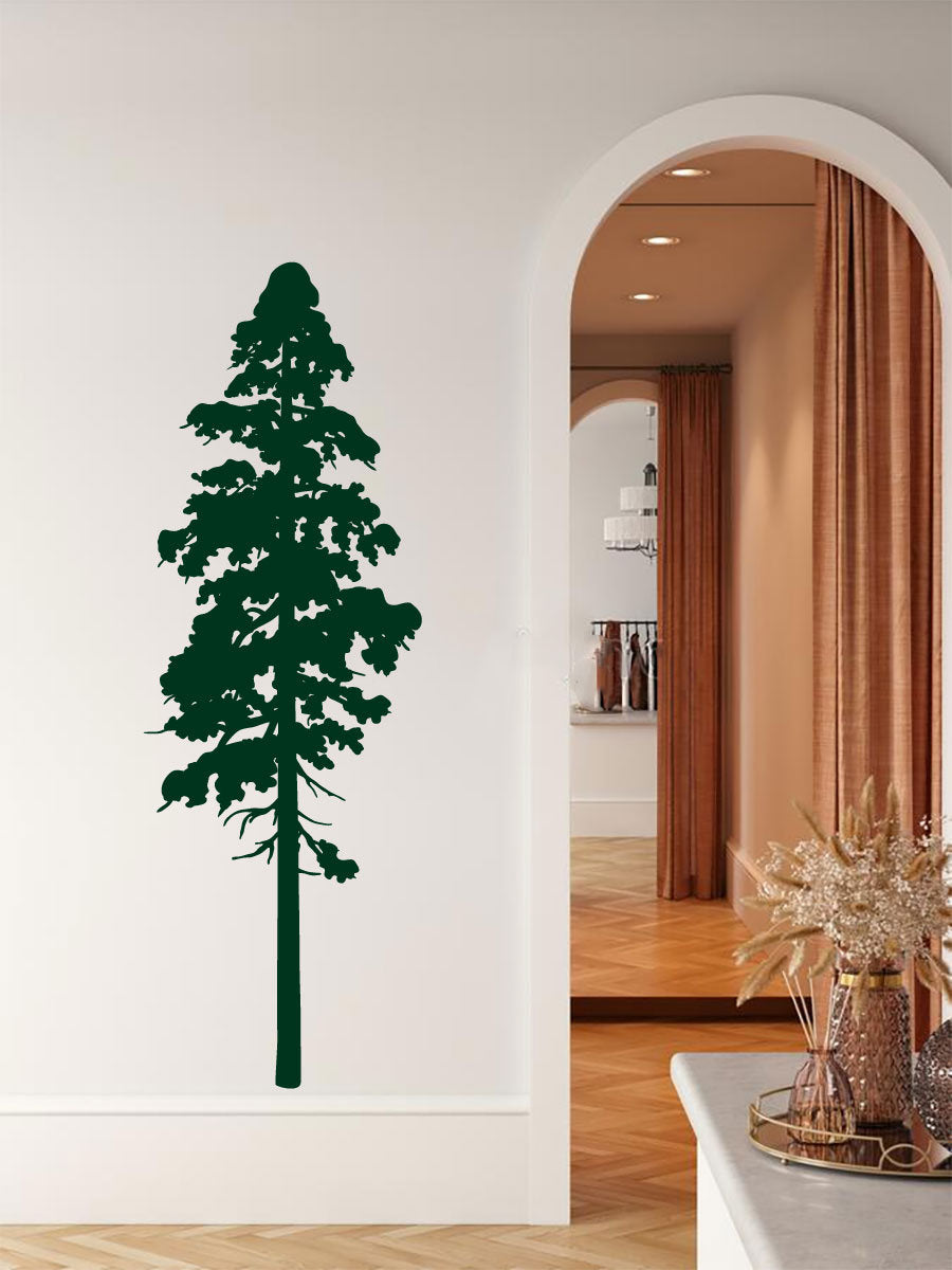 Spruce Pine Tree Silhouette Vinyl Home Decor Wall Decal 