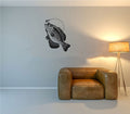 Crappie and Fish Hook Vinyl Home Decor Wall Decal 