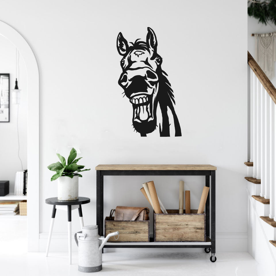 Funny Horse Vinyl Home Decor Wall Decal 
