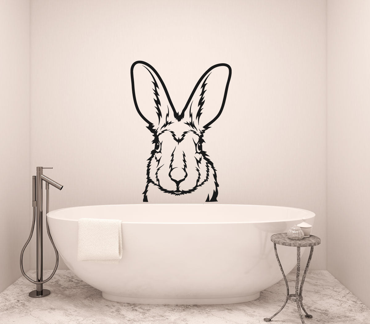 Bunny Rabbit Vinyl Home Decor Wall Decal 