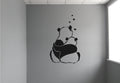 Panda Bears Hugging Vinyl Home Decor Wall Decal