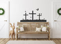 Crosses and Butterflies Vinyl Home Decor Wall Decal 