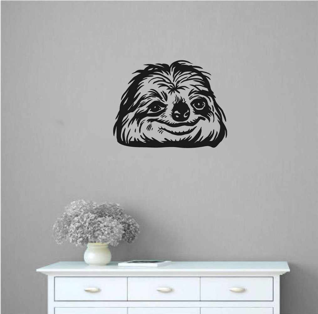 Sloth Vinyl Home Decor Wall Decal 