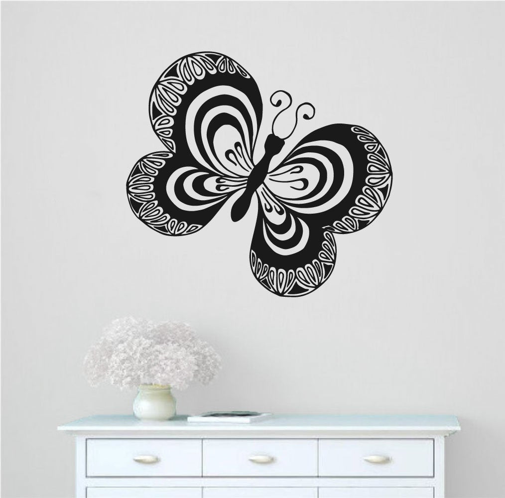 Butterfly Silhouette Vinyl Home Decor Wall Decal 