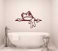 Frog Vinyl Home Decor Wall Decal 