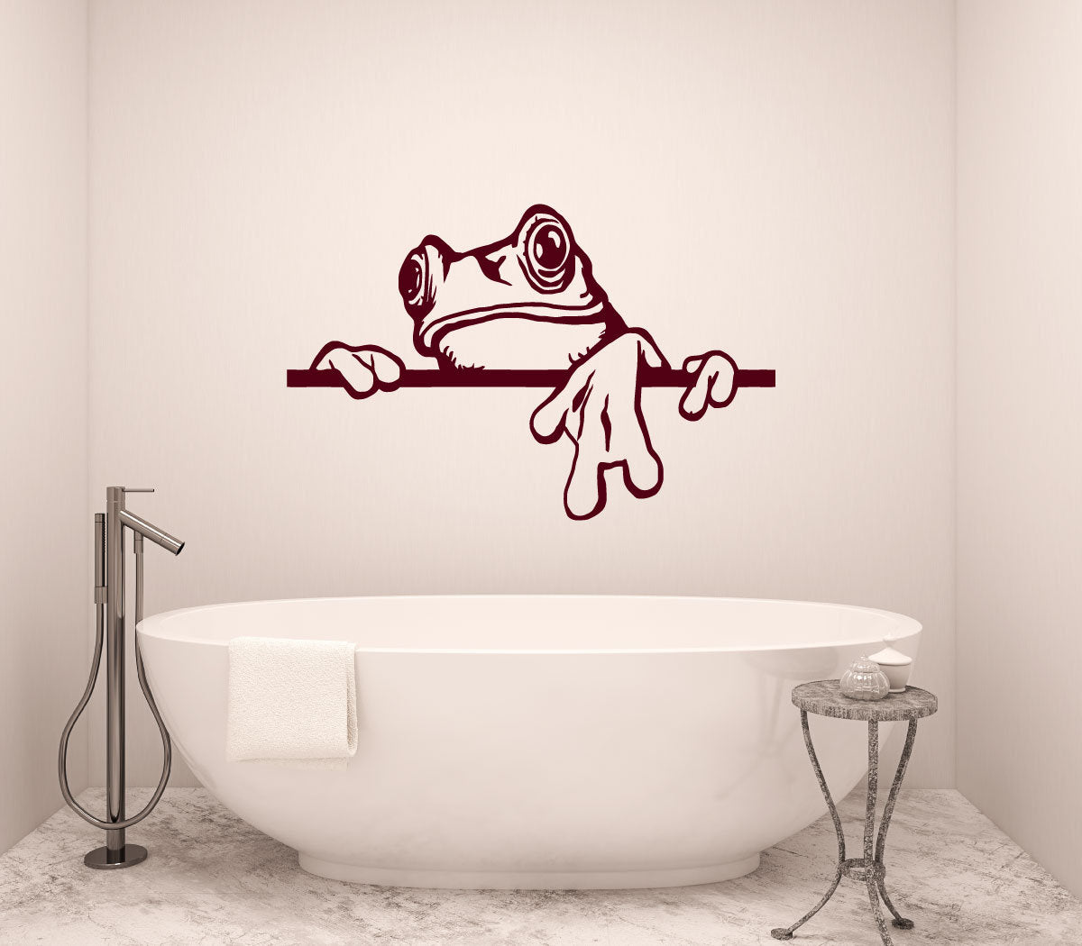 Frog Vinyl Home Decor Wall Decal 