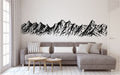 Mountain Range Silhouette Vinyl Home decor Wall Decal