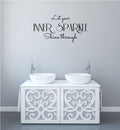 Let Your Inner Sparkle Shine Through Vinyl Home Decor Wall Decal Words 