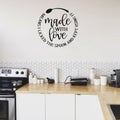 Made With Love Means I Licked The Spoon And Kept Using It Kitchen Vinyl Home Decor Wall Decal 
