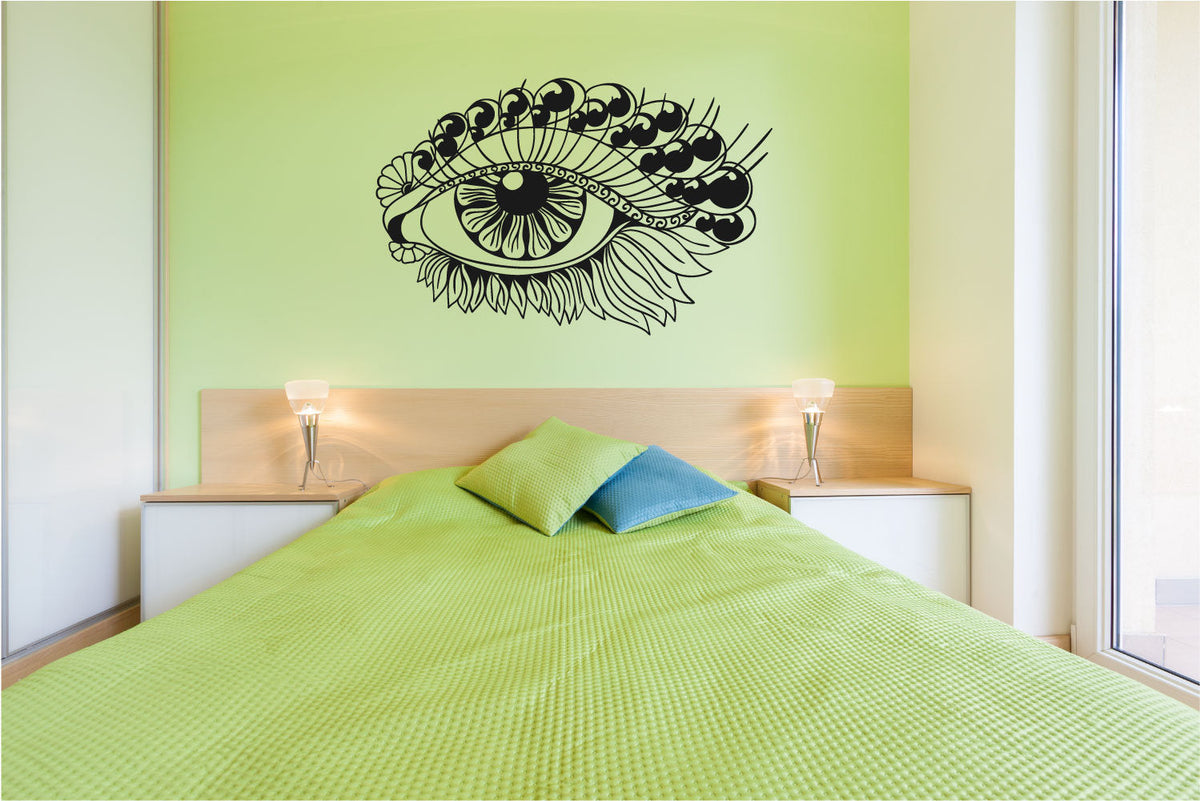 Eye Zentangle Vinyl Home Decor Wall Decal 