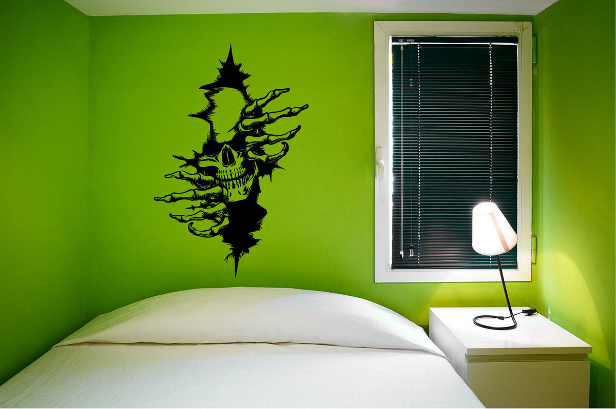 Skull Vinyl Home Decor Wall Decal 