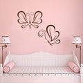 Butterfly Set of 2 Butterflies Vinyl Home Decor Wall Decal 