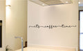 It's Coffee Time Kitchen Vinyl Home Decor Wall Decal Words 