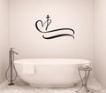 Cross Heart Vinyl Home Decor Wall Decal 
