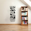 In This House We Love Dogs Vinyl Wall Words Decal
