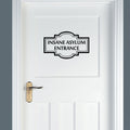 Insane Asylum Entrance Vinyl Wall Words Decal