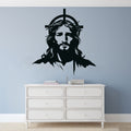 Jesus and Cross Silhouette Vinyl Wall Decal