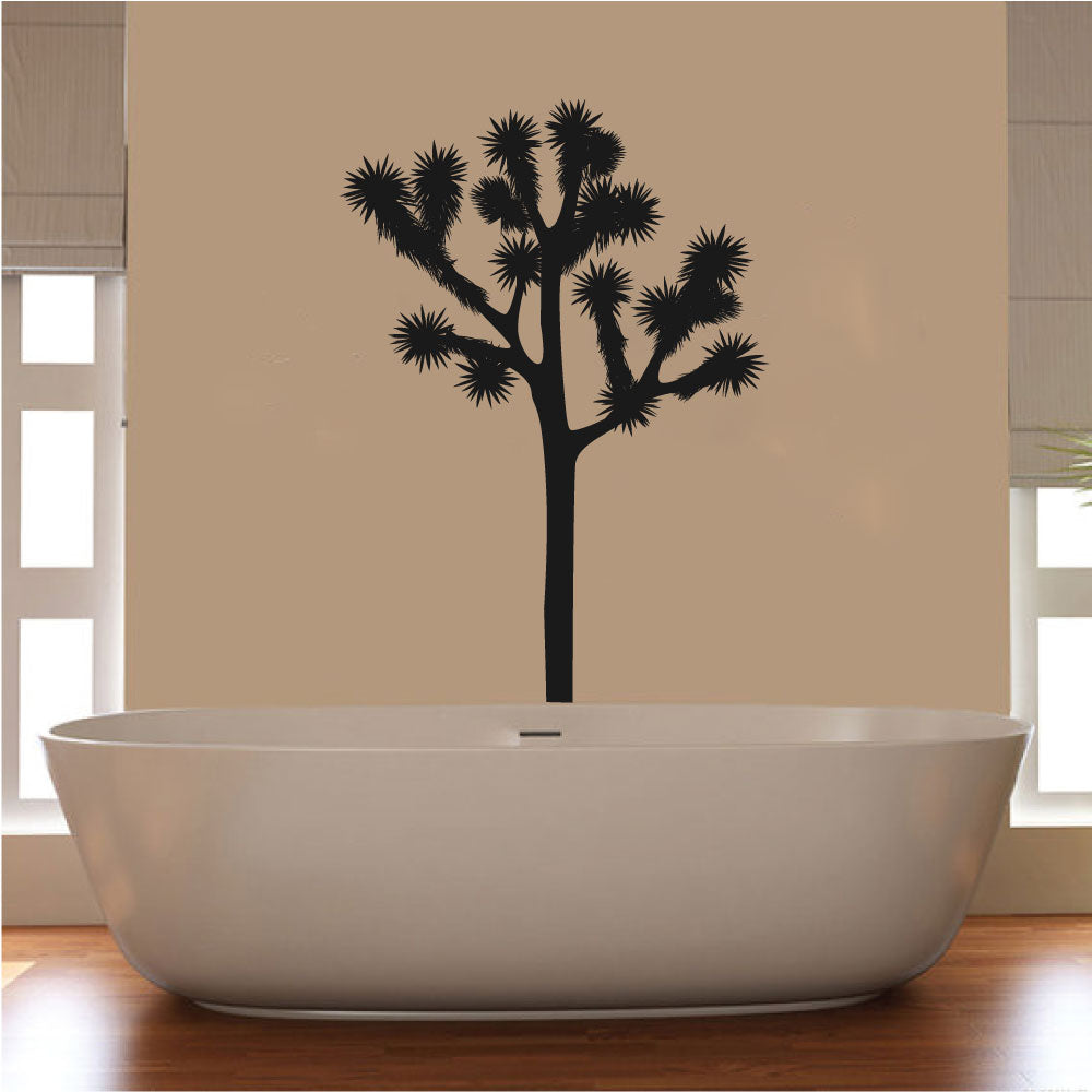 Joshua Tree Cactus Silhouette Vinyl Wall Decal