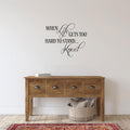 When Life Gets Too Hard To Stand Kneel Vinyl Faith Home Decor Wall Decal 