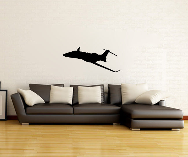 Jet Airplane Silhouette Vinyl Wall Decal