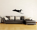 Jet Airplane Silhouette Vinyl Wall Decal
