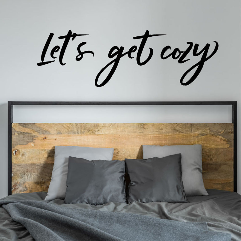 Let's Get Cozy Vinyl Wall Words Decal