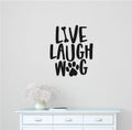 Live Laugh Wag Dog Vinyl Wall Decal
