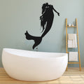 Mermaid Silhouette Vinyl Home Decor Wall Decal 