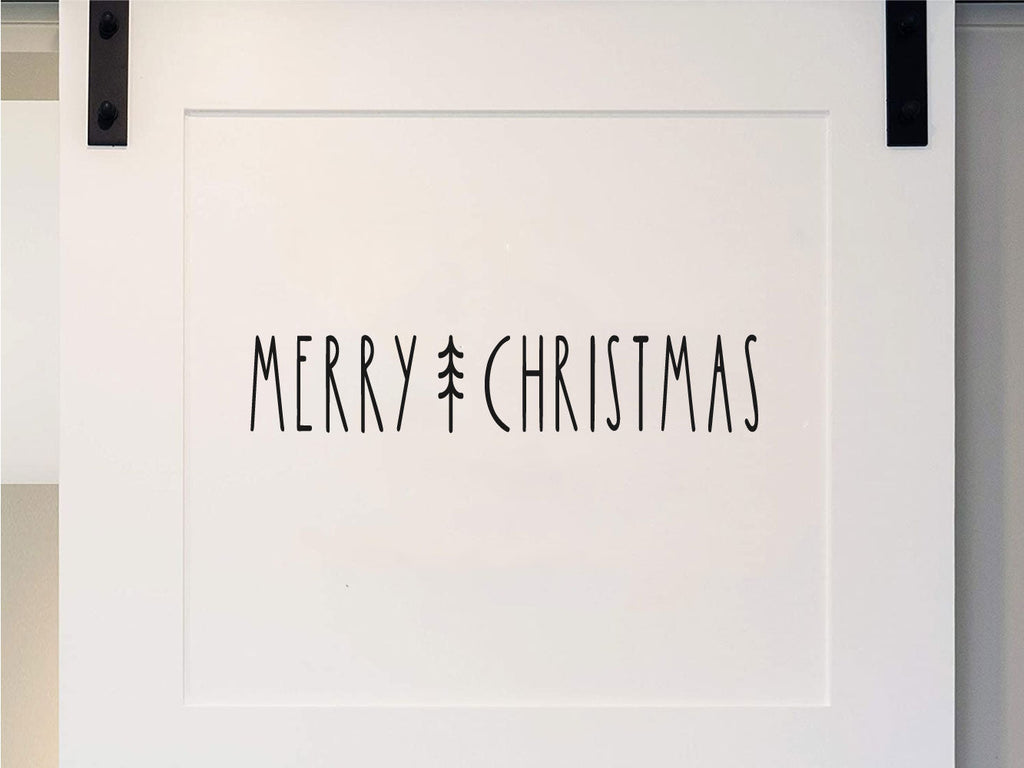 Merry Christmas Vinyl Home Decor Wall Decal