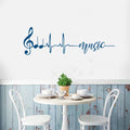 Music Heartbeat Vinyl Wall Decal