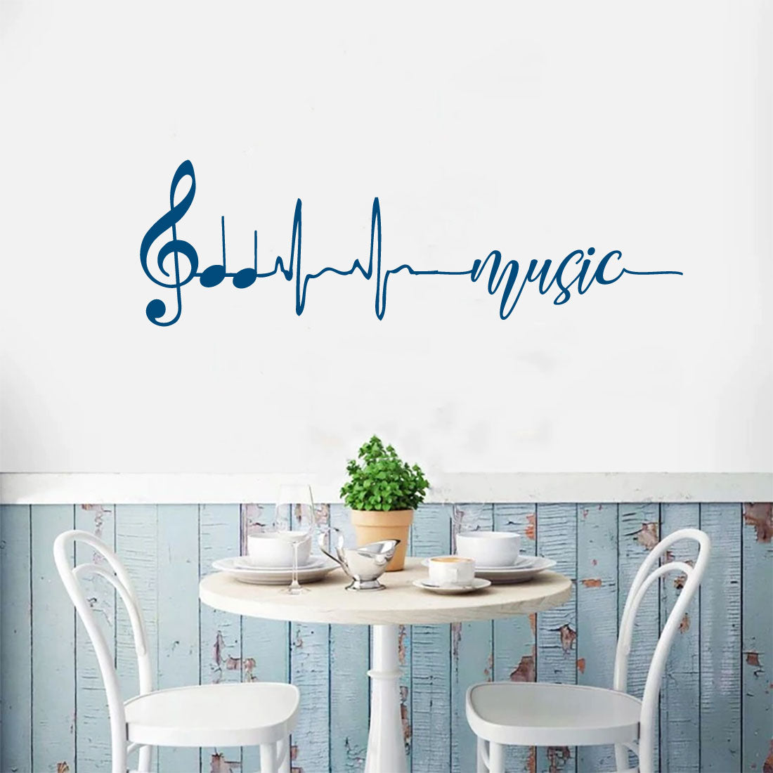 Music Heartbeat Vinyl Wall Decal