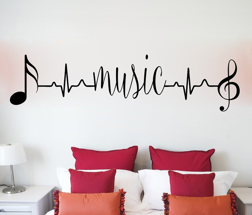 Music Heartbeat Vinyl Wall Decal