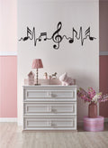 Music Notes Heartbeat Vinyl Wall Decal