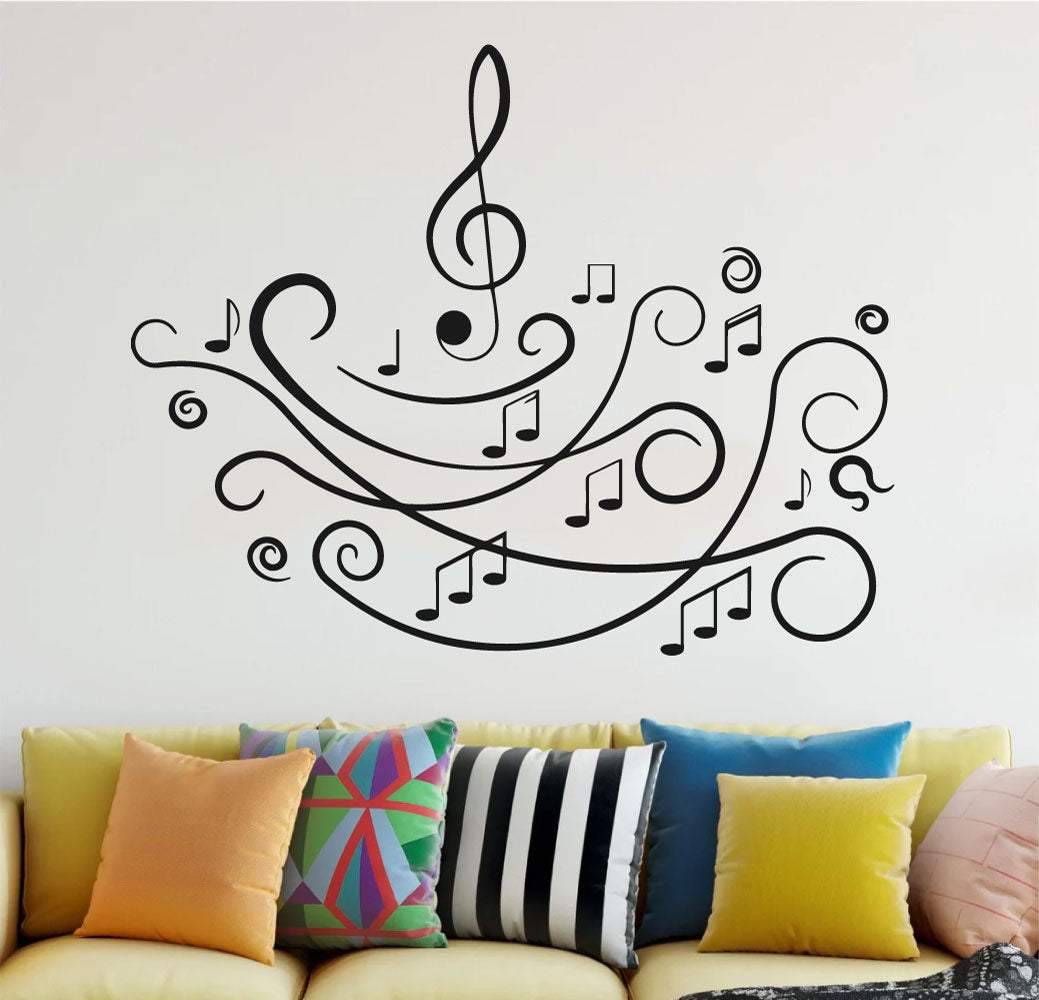 Music Notes Vinyl Wall Decal