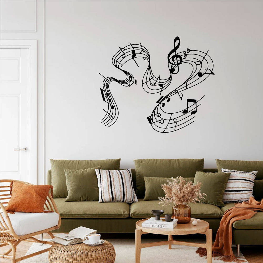 Music Notes Vinyl Wall Decal