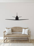North American F-86 Sabre Airplane Silhouette Vinyl Wall Decal
