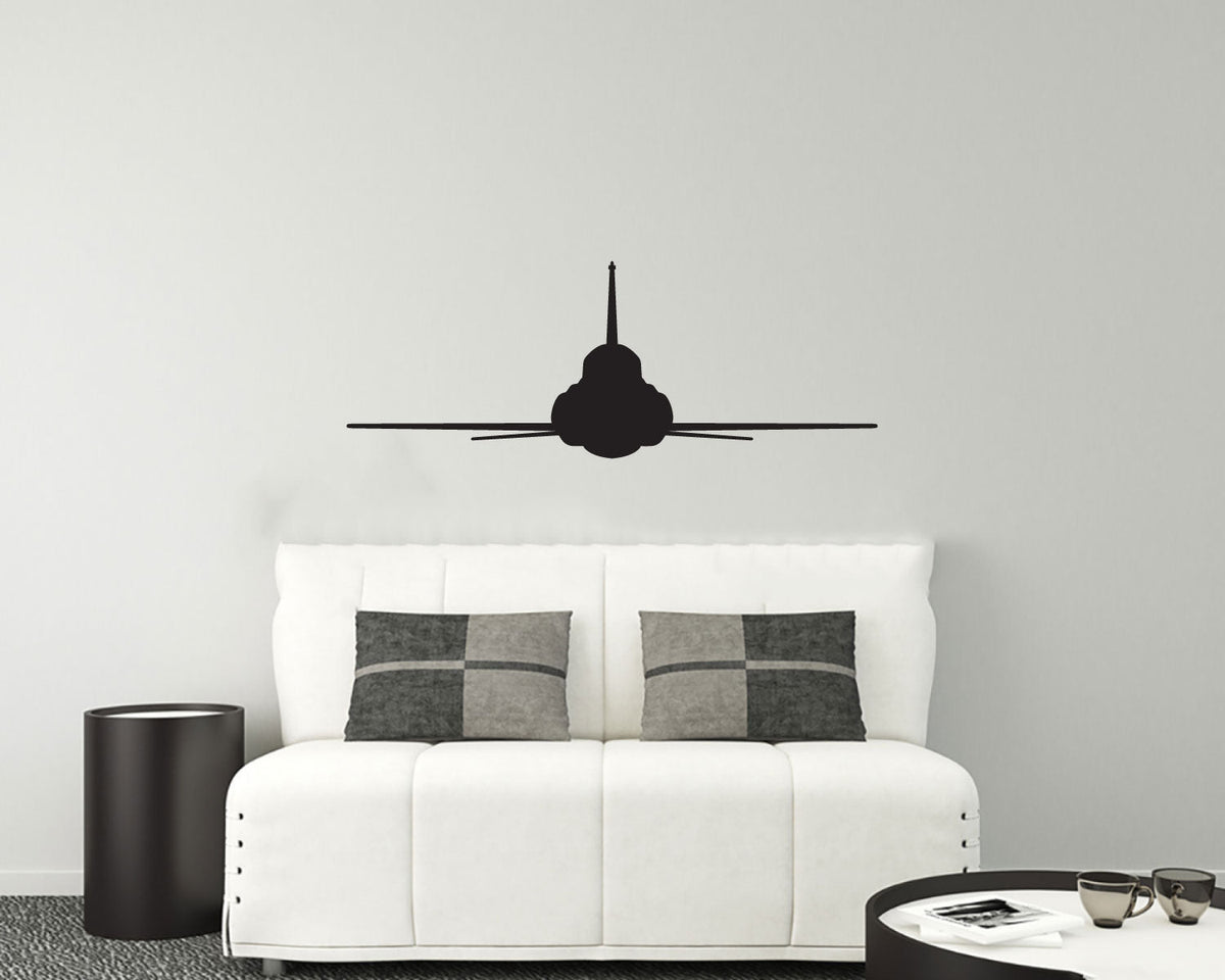 F-5 Airplane Silhouette Vinyl Wall Decal
