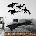 Orca Killer Whale Pod of 4 Vinyl Wall Decal